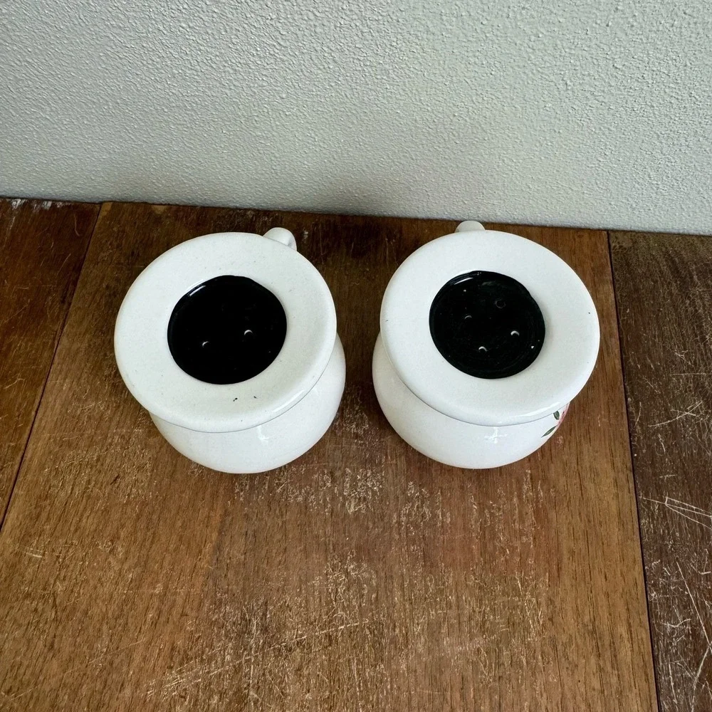 St. Pierre & Patterson 1958 Floral‎ design Pot mug salt pepper shakers